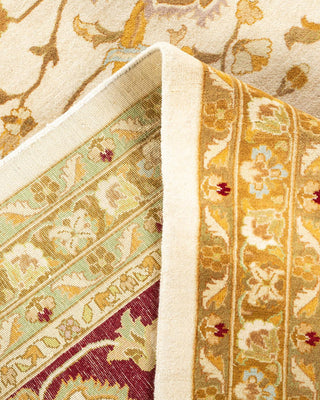 Traditional Mogul Ivory Wool Area Rug 10' 2" x 13' 9" - Solo Rugs