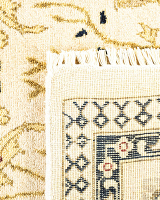 Contemporary Eclectic Ivory Wool Area Rug 9' 1" x 12' 6" - Solo Rugs