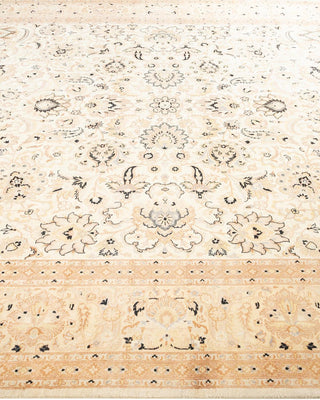 Traditional Mogul Ivory Wool Area Rug 8' 2" x 10' 5" - Solo Rugs