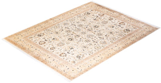 Traditional Mogul Ivory Wool Area Rug 8' 2" x 10' 5" - Solo Rugs
