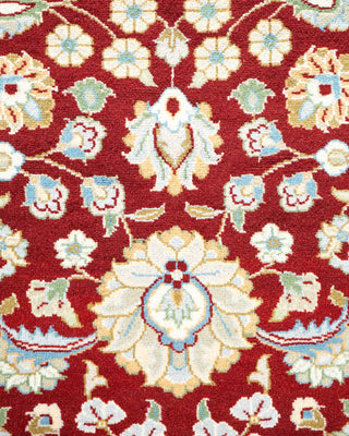 Traditional Mogul Red Wool Area Rug 4' 3" x 6' 3" - Solo Rugs