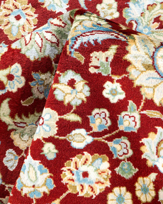 Traditional Mogul Red Wool Area Rug 4' 3" x 6' 3" - Solo Rugs
