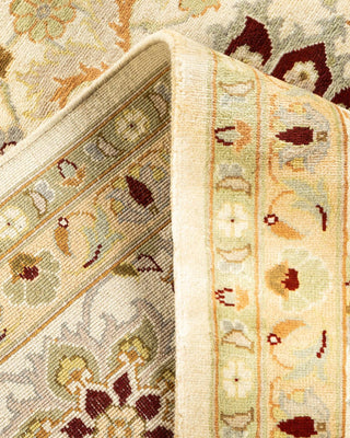 Traditional Mogul Ivory Wool Area Rug 9' 1" x 12' 4" - Solo Rugs