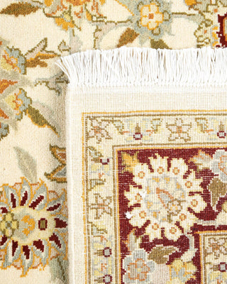 Traditional Mogul Ivory Wool Area Rug 4' 3" x 6' 2" - Solo Rugs