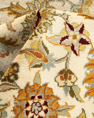 Traditional Mogul Ivory Wool Area Rug 4' 3" x 6' 2" - Solo Rugs