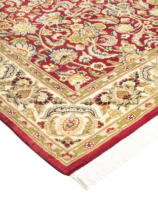 Traditional Mogul Red Wool Area Rug 4' 2" x 6' 1" - Solo Rugs