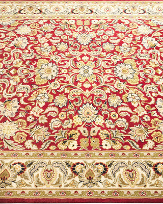 Traditional Mogul Red Wool Area Rug 4' 2" x 6' 1" - Solo Rugs