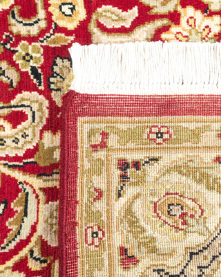 Traditional Mogul Red Wool Area Rug 4' 2" x 6' 1" - Solo Rugs