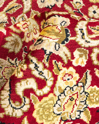 Traditional Mogul Red Wool Area Rug 4' 2" x 6' 1" - Solo Rugs