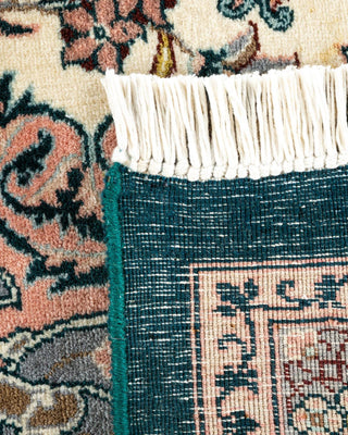Traditional Mogul Green Wool Area Rug 8' 3" x 10' 5" - Solo Rugs