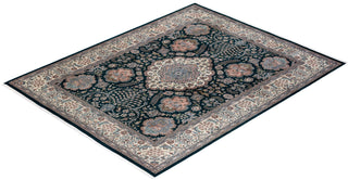 Traditional Mogul Green Wool Area Rug 8' 3" x 10' 5" - Solo Rugs