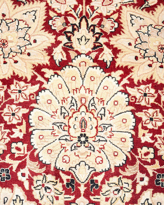 Traditional Mogul Red Wool Area Rug 9' 2" x 12' 1" - Solo Rugs