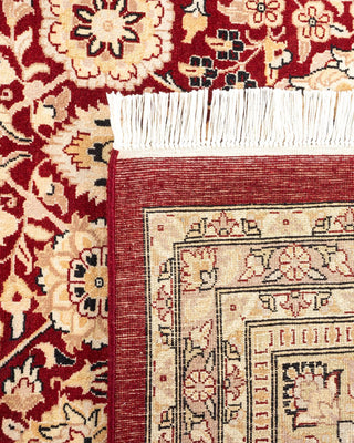 Traditional Mogul Red Wool Area Rug 9' 2" x 12' 1" - Solo Rugs