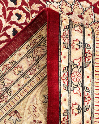 Traditional Mogul Red Wool Area Rug 9' 2" x 12' 1" - Solo Rugs