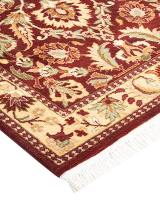 Traditional Mogul Red Wool Area Rug 2' 1" x 3' 3" - Solo Rugs