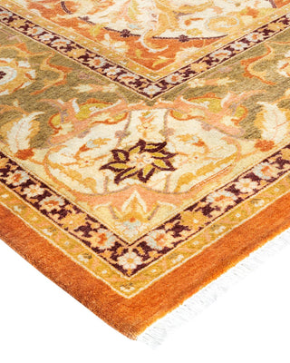 Traditional Mogul Brown Wool Area Rug 8' 2" x 10' 2" - Solo Rugs