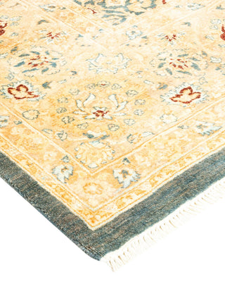 Traditional Mogul Gray Wool Area Rug 8' 3" x 10' 4" - Solo Rugs