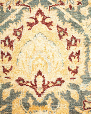 Traditional Mogul Gray Wool Area Rug 8' 3" x 10' 4" - Solo Rugs