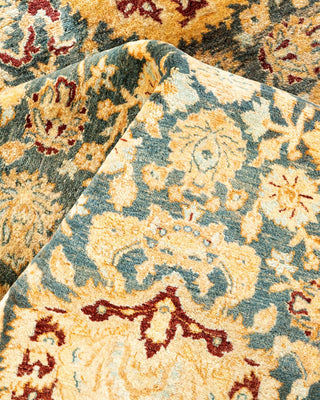 Traditional Mogul Gray Wool Area Rug 8' 3" x 10' 4" - Solo Rugs