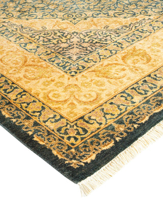 Traditional Mogul Brown Wool Area Rug 6' 1" x 9' 4" - Solo Rugs