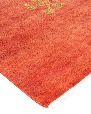 Contemporary Eclectic Orange Wool Area Rug 11' 10" x 18' 2" - Solo Rugs