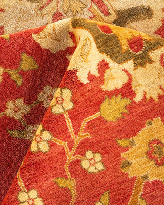 Contemporary Eclectic Orange Wool Area Rug 11' 10" x 18' 2" - Solo Rugs