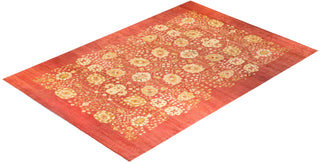 Contemporary Eclectic Orange Wool Area Rug 11' 10" x 18' 2" - Solo Rugs