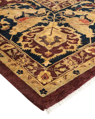 Traditional Mogul Red Wool Area Rug 12' 2" x 15' 5" - Solo Rugs