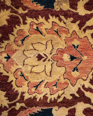 Traditional Mogul Red Wool Area Rug 12' 2" x 15' 5" - Solo Rugs