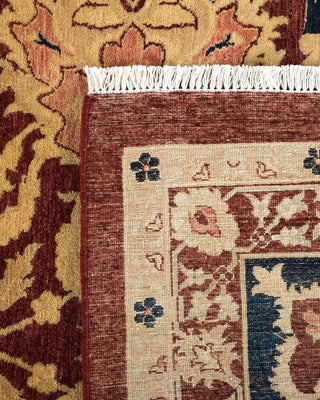 Traditional Mogul Red Wool Area Rug 12' 2" x 15' 5" - Solo Rugs