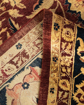 Traditional Mogul Red Wool Area Rug 12' 2" x 15' 5" - Solo Rugs