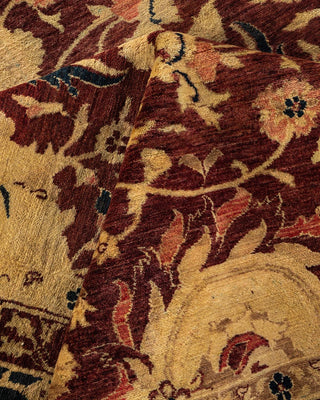 Traditional Mogul Red Wool Area Rug 12' 2" x 15' 5" - Solo Rugs