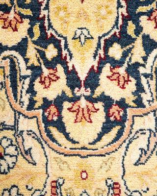 Traditional Mogul Ivory Wool Area Rug 8' 1" x 10' 9" - Solo Rugs