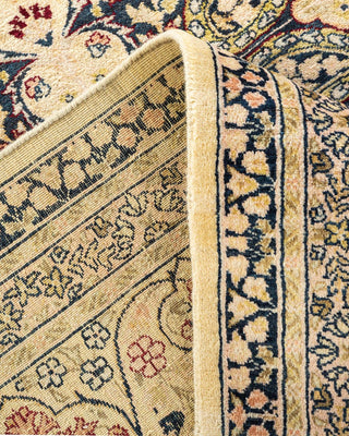 Traditional Mogul Ivory Wool Area Rug 8' 1" x 10' 9" - Solo Rugs