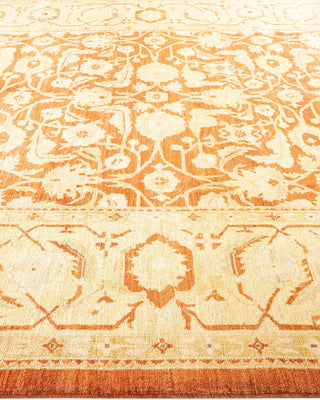 Contemporary Eclectic Brown Wool Area Rug 9' 2" x 11' 3" - Solo Rugs