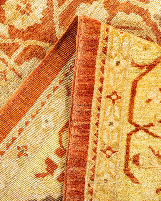 Contemporary Eclectic Brown Wool Area Rug 9' 2" x 11' 3" - Solo Rugs