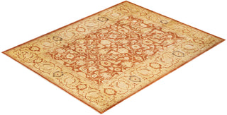Contemporary Eclectic Brown Wool Area Rug 9' 2" x 11' 3" - Solo Rugs