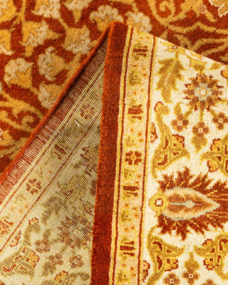 Traditional Mogul Orange Wool Area Rug 3' 1" x 5' 4" - Solo Rugs