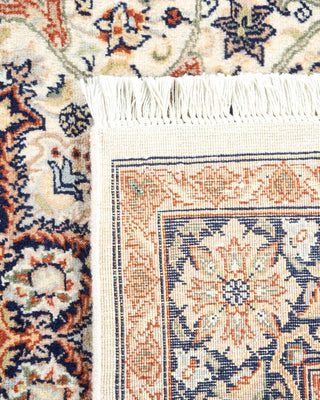 Traditional Mogul Ivory Wool Area Rug 4' 1" x 6' 2" - Solo Rugs