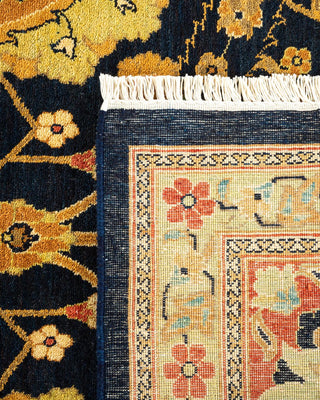 Contemporary Eclectic Blue Wool Area Rug 9' 0" x 12' 0" - Solo Rugs