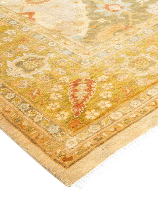 Contemporary Eclectic Ivory Wool Area Rug 8' 1" x 10' 1" - Solo Rugs