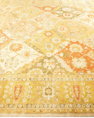 Contemporary Eclectic Ivory Wool Area Rug 8' 1" x 10' 1" - Solo Rugs