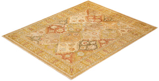 Contemporary Eclectic Ivory Wool Area Rug 8' 1" x 10' 1" - Solo Rugs