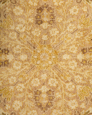 Traditional Mogul Beige Wool Area Rug 6' 2" x 9' 1" - Solo Rugs