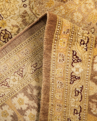 Traditional Mogul Beige Wool Area Rug 6' 2" x 9' 1" - Solo Rugs