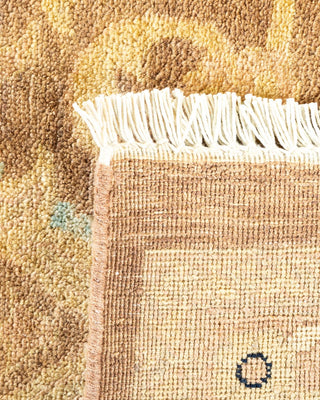 Contemporary Eclectic Brown Wool Area Rug 9' 1" x 11' 8" - Solo Rugs