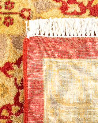 Traditional Mogul Orange Wool Area Rug 8' 2" x 10' 6" - Solo Rugs