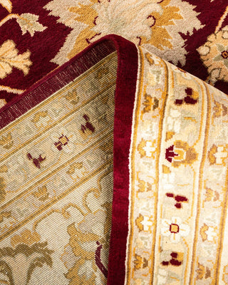 Traditional Mogul Red Wool Area Rug 12' 2" x 15' 3" - Solo Rugs