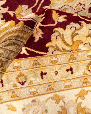Traditional Mogul Red Wool Area Rug 12' 2" x 15' 3" - Solo Rugs