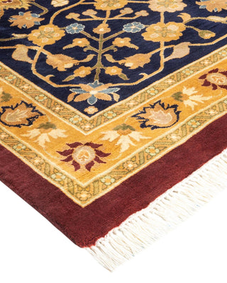 Traditional Mogul Red Wool Area Rug 12' 0" x 18' 0" - Solo Rugs